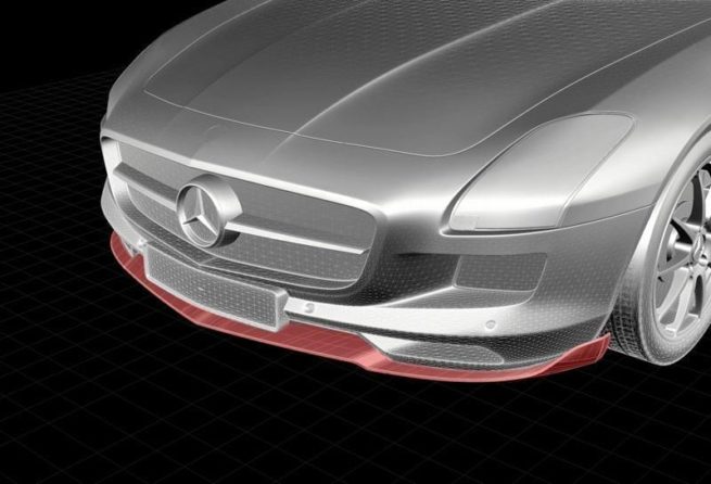 Mercedes SLS AMG - RENNtech Carbon Fibre Front Splitter