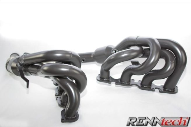 Mercedes SLS AMG Black Series - RENNtech Stainless Steel Long Tube Manifolds