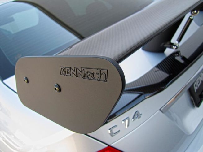 Mercedes E320 (2003-2009) - RENNtech Carbon Fibre Adjustable DTM Style Rear Spoiler