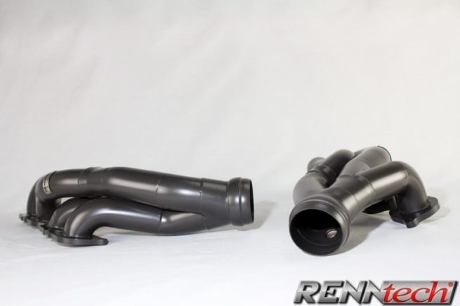 Mercedes E63 AMG (2003-2009) - RENNtech Long Tube Manifolds with Downpipes and 200 Cell Sport Catalytic Converters