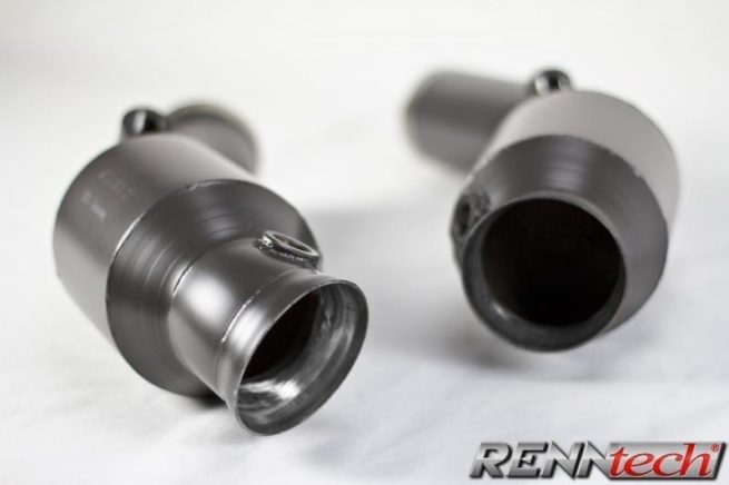 Mercedes C63 AMG (2008-2011) - RENNtech Long Tube Manifolds with Downpipes and 200 Cell Sport Catalytic Converters