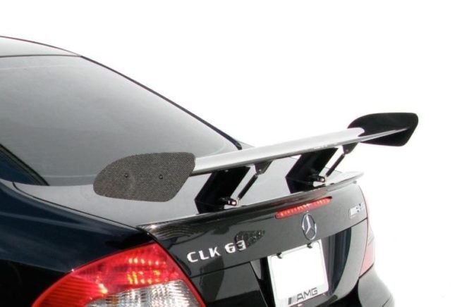Mercedes CLK350 (2004-2010) - RENNtech Carbon Fibre Adjustable DTM Style Rear Spoiler