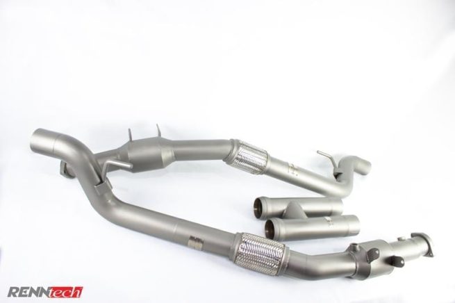 Mercedes S63 AMG Biturbo 4-Matic (2014on) - RENNtech Downpipes with 200 Cell Sport Catalytics