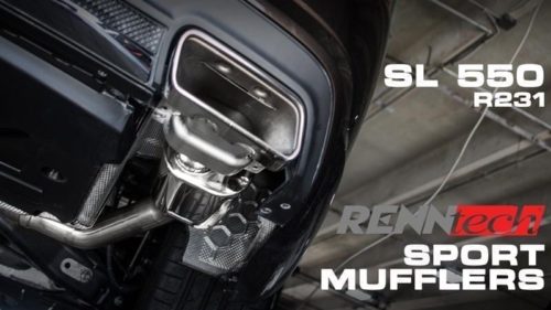 Mercedes SL550 (2012on) - RENNtech Stainless Steel Backbox's