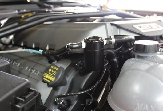 Mustang S550 V8 - Steeda Black Billet Oil Separator Kit