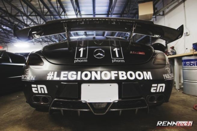 Mercedes SLS AMG GT - RENNtech Carbon Fibre Adjustable Wing w/ Lip Spoiler