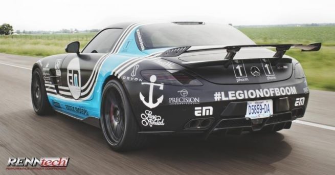 Mercedes SLS AMG GT - RENNtech Carbon Fibre Adjustable Wing w/ Lip Spoiler